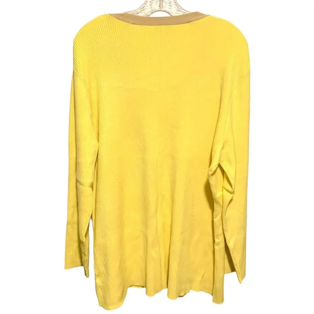 Isaac Mizrahi Live! Cardigan Sweater 3x Preppy